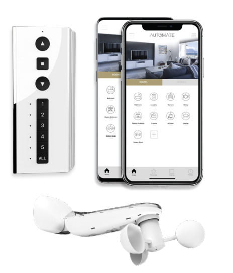 acmeda awning remote control and phone application