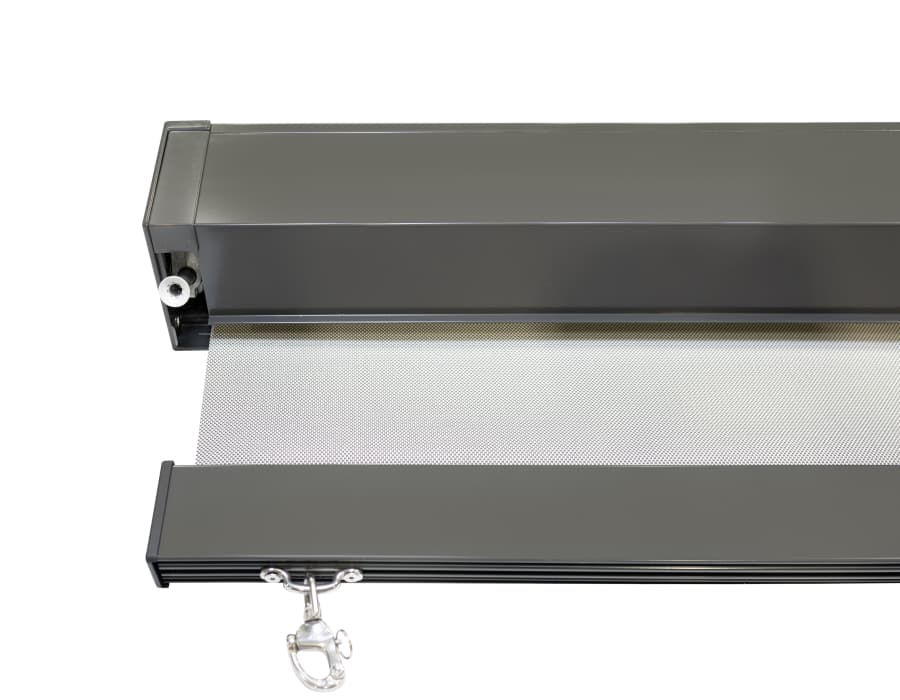 close up of awning lock down latches