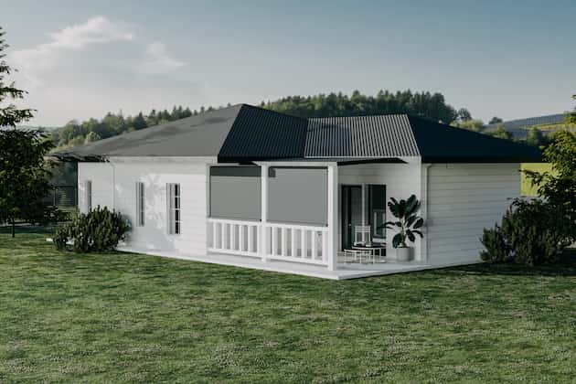 spring operated outdoor blinds