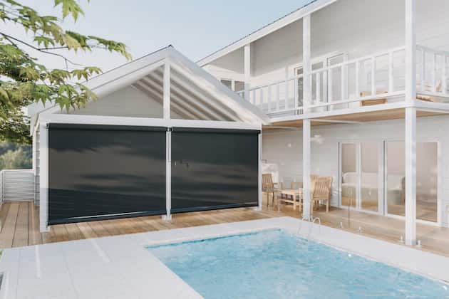 wire guide outdoor blinds