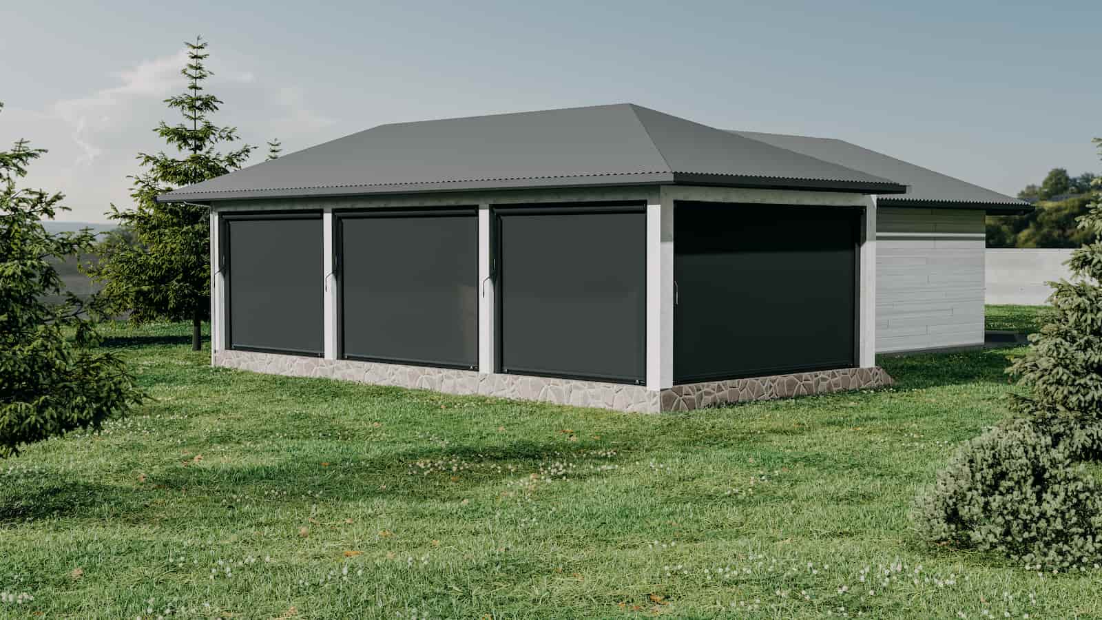 side channel outdoor blinds