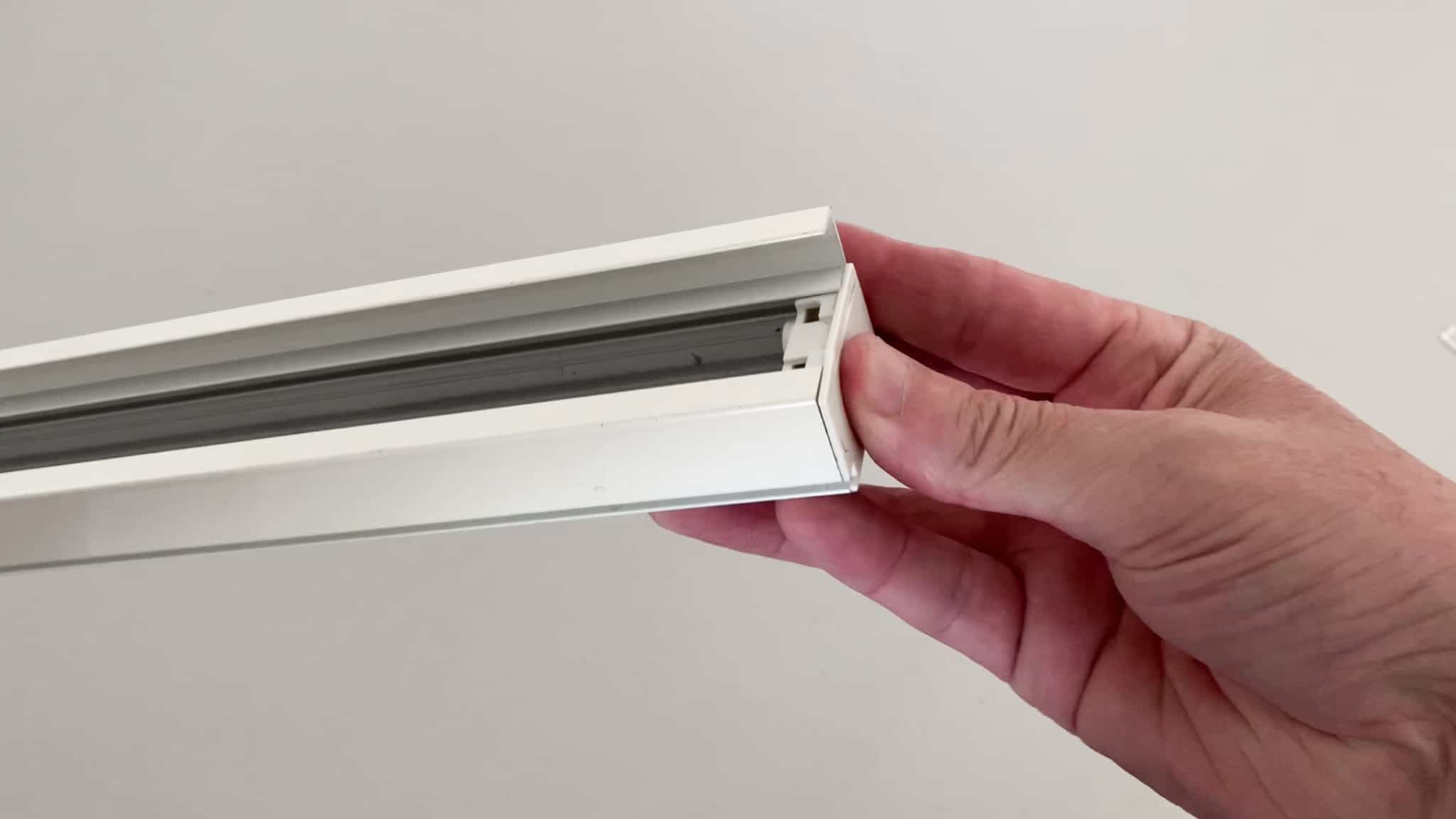 install the plastic end cap