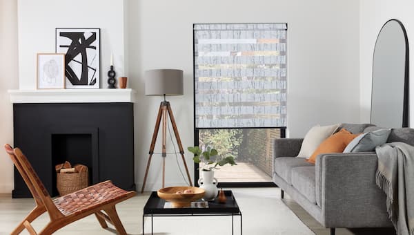 sheer vision blinds in living room