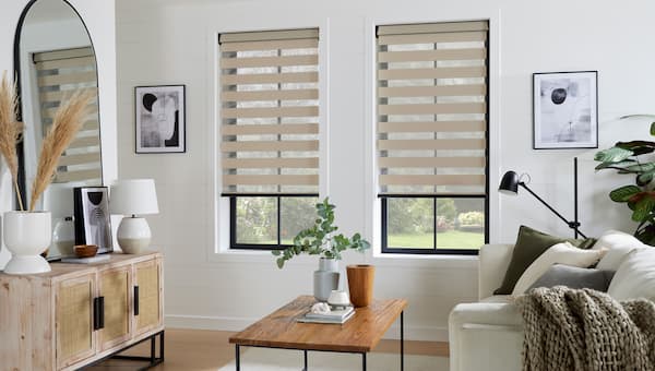 sheer vision blinds in coastal home